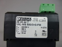 Phoenix Contact Surge Arrester (2920447) VAL-MS 580 /3+0-FM w/ (2920434) VAL-…