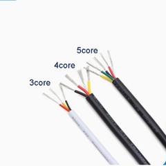 White 2/3/4/5/6/7 Core 30AWG – 16AWG Auto Cable Electrical Flex Round Cable Wire
