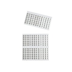 Wire Marker Book 1-48, Black Print on White, Pack of 2 – Electrical Labeling Too
