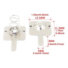 20 Pair AA Battery Springs Conversion Contacts for Battery Box Remote Control