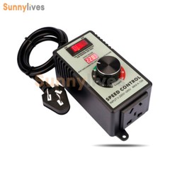 4000W Electronic Voltage Regulator Stepless AC Motor Speed Controller 110V/220V