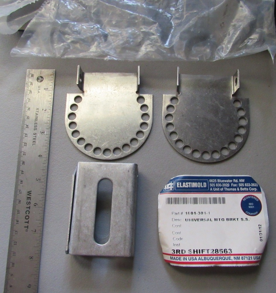 Elastimold Thomas & Betts Universal Mounting Bracket Stainless Steel 1601-301-1
