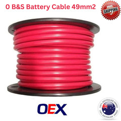 OEX 0B&S Cable Battery starter 246AMP Copper Wire Various Lengths 4WD Caravan