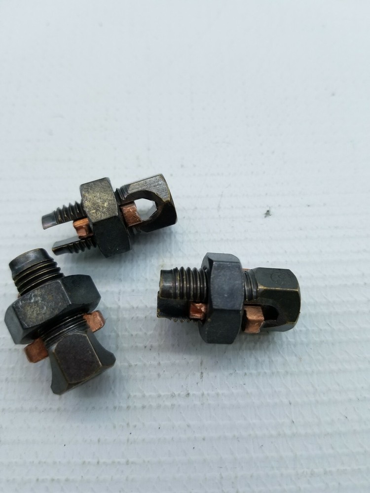 Copper Split-bolt Connector 10-6 CU EMP 02, LOT of 23 Pieces