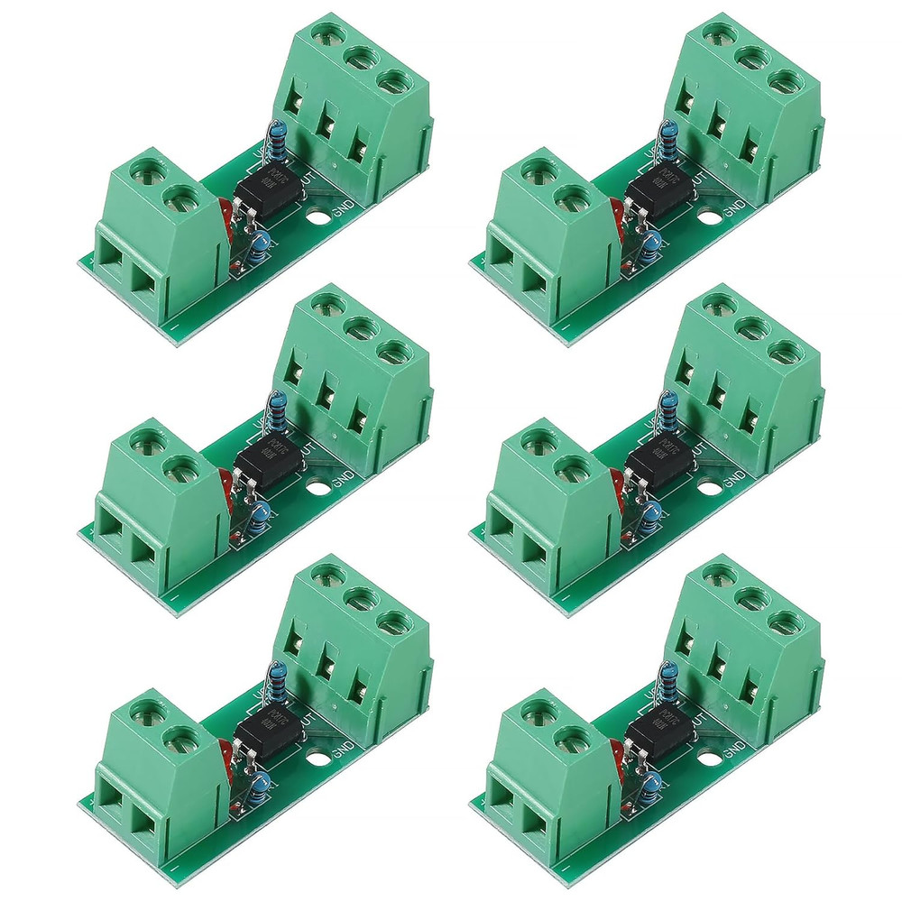 6Pcs PC817 1 Channel Optocoupler Isolation Module 1CH Optocoupler PC817 3-5V 12V