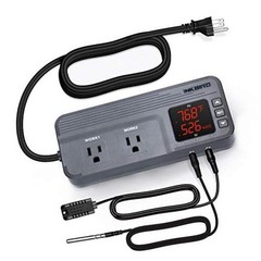 Temperature and Humidity Controller ITC-608T Pre-Wired Dual Stage English