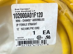 Brad Harrison Woodhead 102000A01F120 Mini-change Cordset Assemlbly 12FT (39)