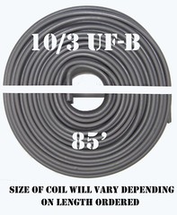 10/3 UF-B x 85′ Southwire Underground Feeder Cable