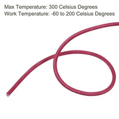 9.8ft 15AWG Electronic Wire High Temperature Electrical Silicone Cable Red