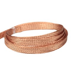 Flat Pure Copper Braid Cable Bare Copper Braid Wire Ground Lead 2mm – 28mm
