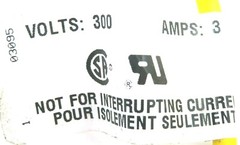NEW COOPER CROUSE-HINDS 5000118-4013 INTERCONNECT CORD 3AMP 300V 50001184013