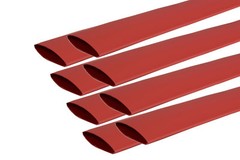 8 Lot TEMCo 1″ Marine Heat Shrink Tube 3:1 Adhesive Glue Lined 12″ long RED