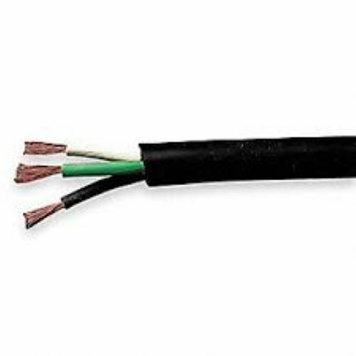 43075 4/3 Wire Cord SOOW , Rubber Coated, 4 Gauge, 3 Conductor, 600V 75′