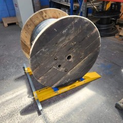 Adjustable Cable Drum Dispenser 1 Tonne Ramp Entry, Reel Stand Roller