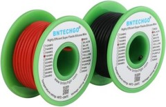Carrete De Alambre De Silicona Calibre 18 Rojo 25 Pies Y Negro 25 Pies Flexi…