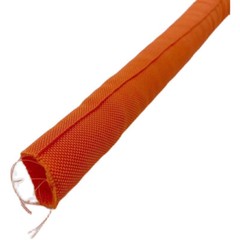 Orange Braided Sleeving Self Closing Braid Cable Wiring Harness Loom Protection