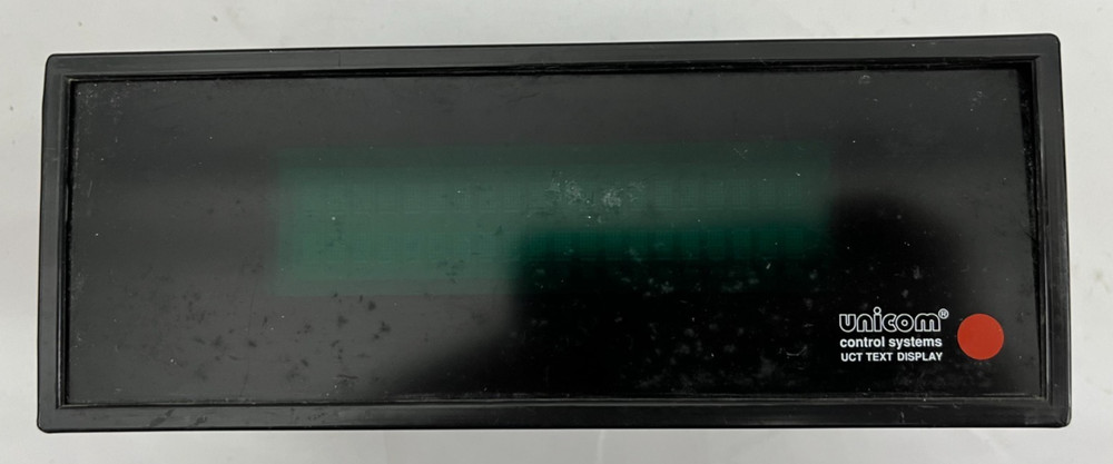 Unicom UCT-20 220 Text Display Brodersen Teknik Denmark Rev B Used Industrial