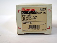 Furnas 52PA4E3 Oil Tight Green Pilot Light 120 Volts AC/DC