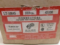 Midwest LT-10045, 1″, 45° Connectors, Box of 10