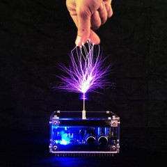Bluetooth Music Tesla Coil AC110-240V 120W 10CM High Frequency Voltage Pulse New