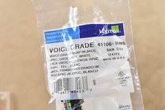 Box Of 50 Pieces Leviton 41106-RW6 Snap in Jacks Voice Grade White
