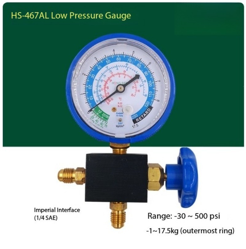 Refrigerant Workbench Tool HS-467A Fluorinated Gas Charging Gauge