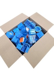 LOT OF 100 Mixed Lot Of Plastic Electrical Boxes Many Types And Sizes