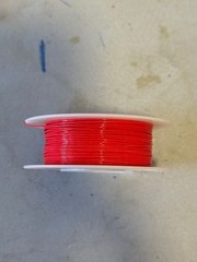 Daburn 2420/28 Ultra-Flexible Microminiature FEP Lead Wire, Red, 100 ft roll