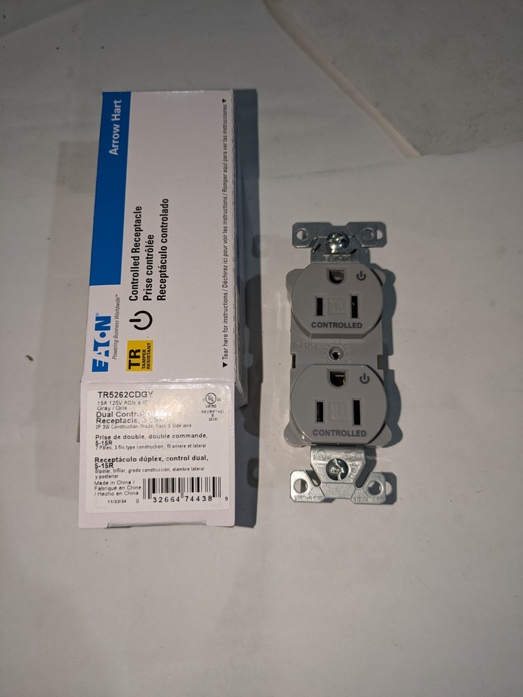 EATON ARROW HART TR5262CDGY 2P 3W (10 PER PACK)