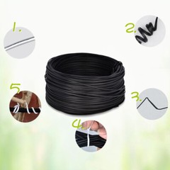 0.55mm Plastic Coated Wire Ties Twist Ties for Harness & Gardening & Packaging