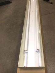 Lista 8655-1 Dual Fluorescent Lamp Workbench Light Fixture, T8 Ballast, 60″ L