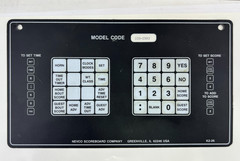 Nevco Scoreboard Keypad Overlay Membrane Panel Replacement – Multiple Models