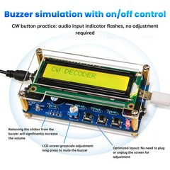 DIY CW Trainer Morse Code Decoder Keyer Interpreter DIY Electronic Component Kit