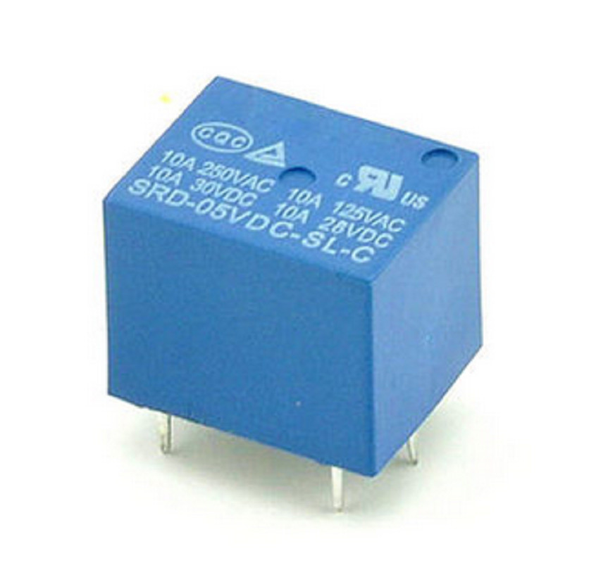 5pcs SRD-05VDC-SL-C 5VDC 10A 250 VAC Power relay PCB Type T73-5V 5 feet SRD-5VD
