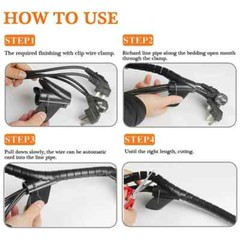 Flexible Spirall Cable Cord Power Wire Storage Management Organizer Wrap Clip