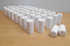 (50) Quality Ceramic Stand-Off Insulator 1″ L x 1/2″ Od x 1/8″ Id