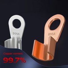 Open-end Terminal Block Pure Copper Tin-Plated Wire Terminal Battery Cable Ends