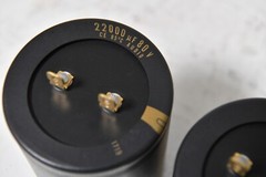 NICHICON 80V 22000UF GOLD KG Super Through Audio Electrolytic Capacitor 2pcs