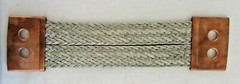 BURNDY 12″ B21E12G23 FLEX COPPER GROUNDING BRAID w/ FERRULE FLEXIBLE JUMPER