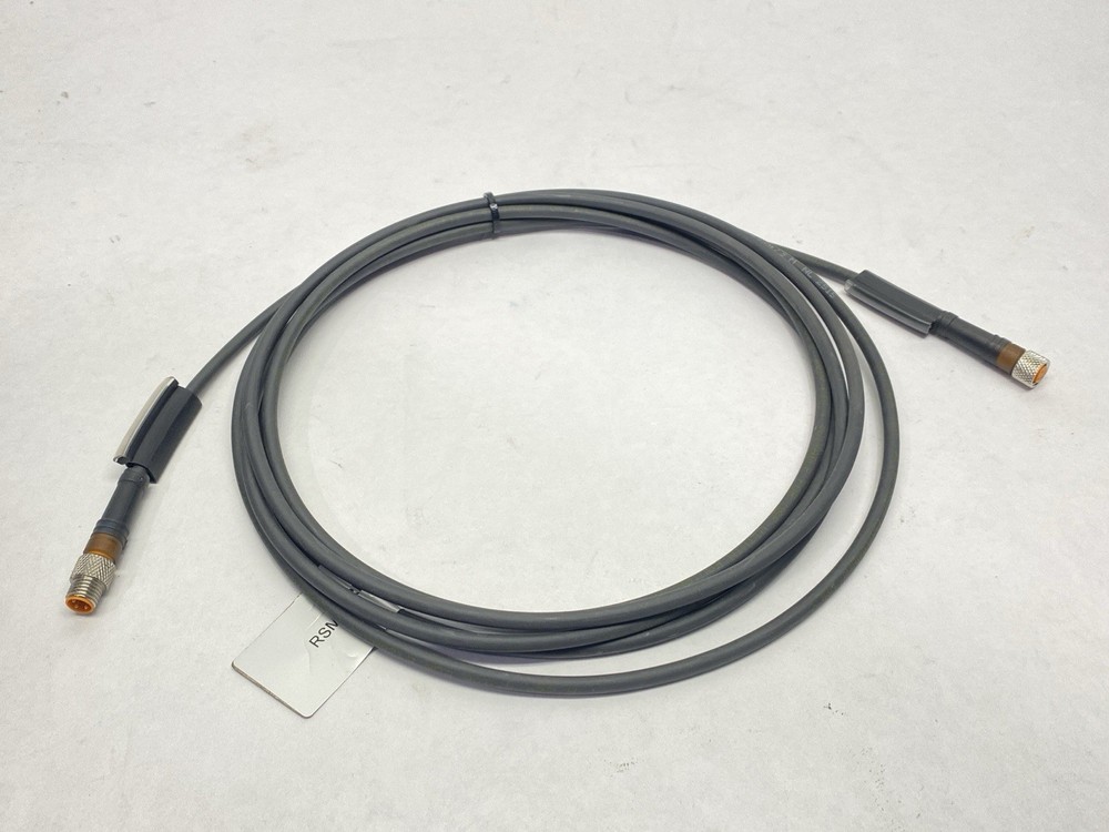 Lumberg RST 3-RKMV 3-224/3M Double Ended Cordset M8 3-Pin Male To Female 3m