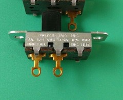 LOT OF 2 SWITCHCRAFT 46202LR MILSPEC SLIDE SWITCH 3A 125V