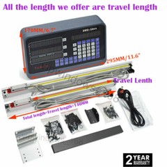 Bridgeport Mill 2Axis Digital Readout 5µm Linear Scale Glass Encoder 250&1000mm