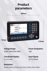 Ditron Slim Thin Linear Glass Scale Encoder 5um 2 Axis 3 Axis DRO Mini Lathe