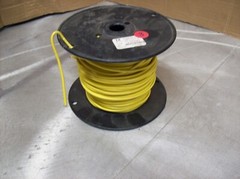 #3) NEW Spool of Electric Wire – 12 Guage Solid 260′ Yellow