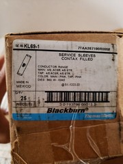 24pc Thomas&Betts Blackburn KL69-1 Service Sleeves Contax Filled 7TAA267190R0052