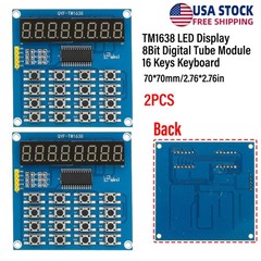 TM1638 LED Display 8Bit Digital Tube Module 16 Keys Keyboard for Arduino DIY 2PC