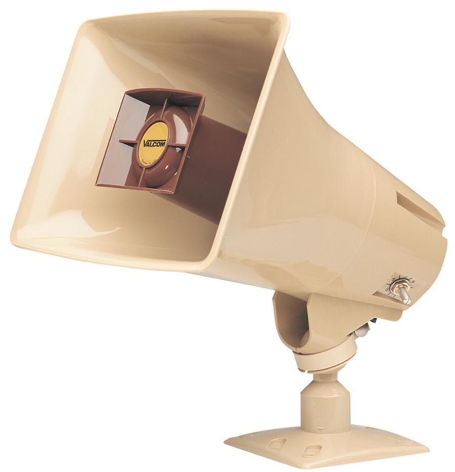 VALCOM 5Watt 1Way Paging Horn BEIGE V-1030C UPC 799111001012 – Installation E…