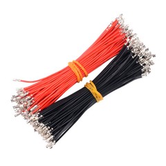 10cm 20cm 30cm Tinned Electronic Wire Terminal Cable Single / Double Head 2.54mm