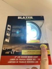 Blazer International CWL510 4″ Round LED Work Light 3500 Raw Lumen 12-24V IP67