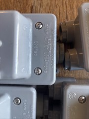 Carlon E98TSC Drip proof Damp Wet Locations On Off Electrical Box Lot Of 6 New